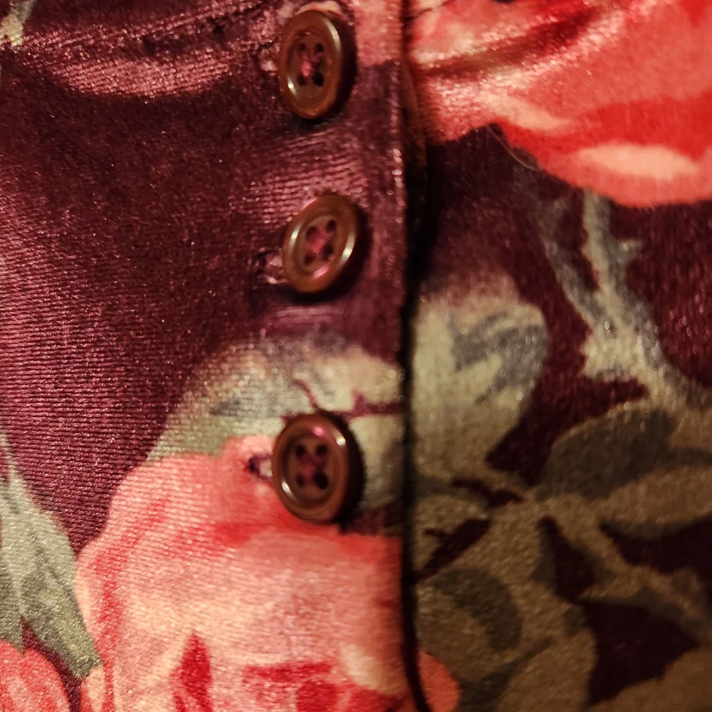 Gymboree Floral Dress - Pink & Green on Deep Burgundy Background, Size 7, NWOT